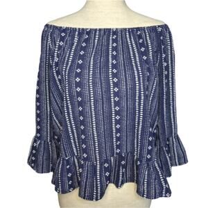 Anthropologie Sanctuary Off Shoulder Ruffle Top S